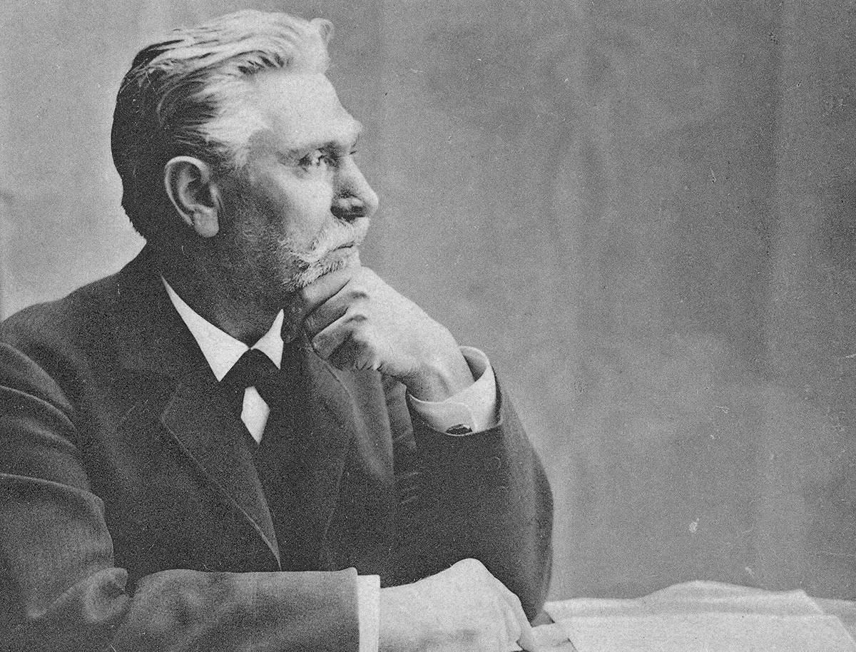 August Bebel, fotografiert um 1913.