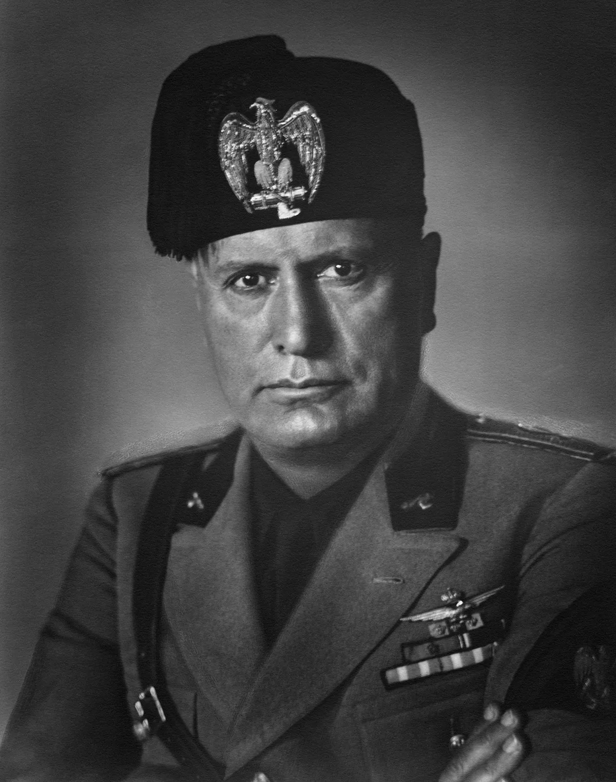 Dreaming of a revival of the ‘Imperium Romanium’: Mussolini pictured between 1937 and 1940.