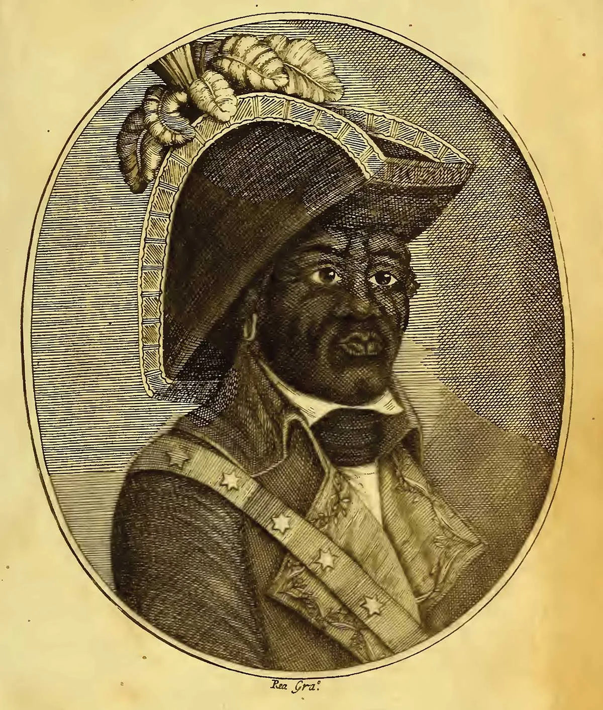 Porträt von Georges Biassou, Anfang des 19. Jahrhunderts.