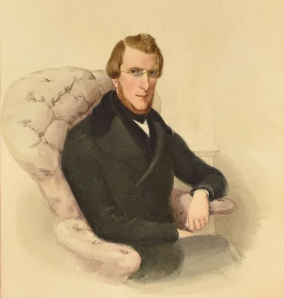 Aquarellporträt von Johann Jakob von Tschudi.