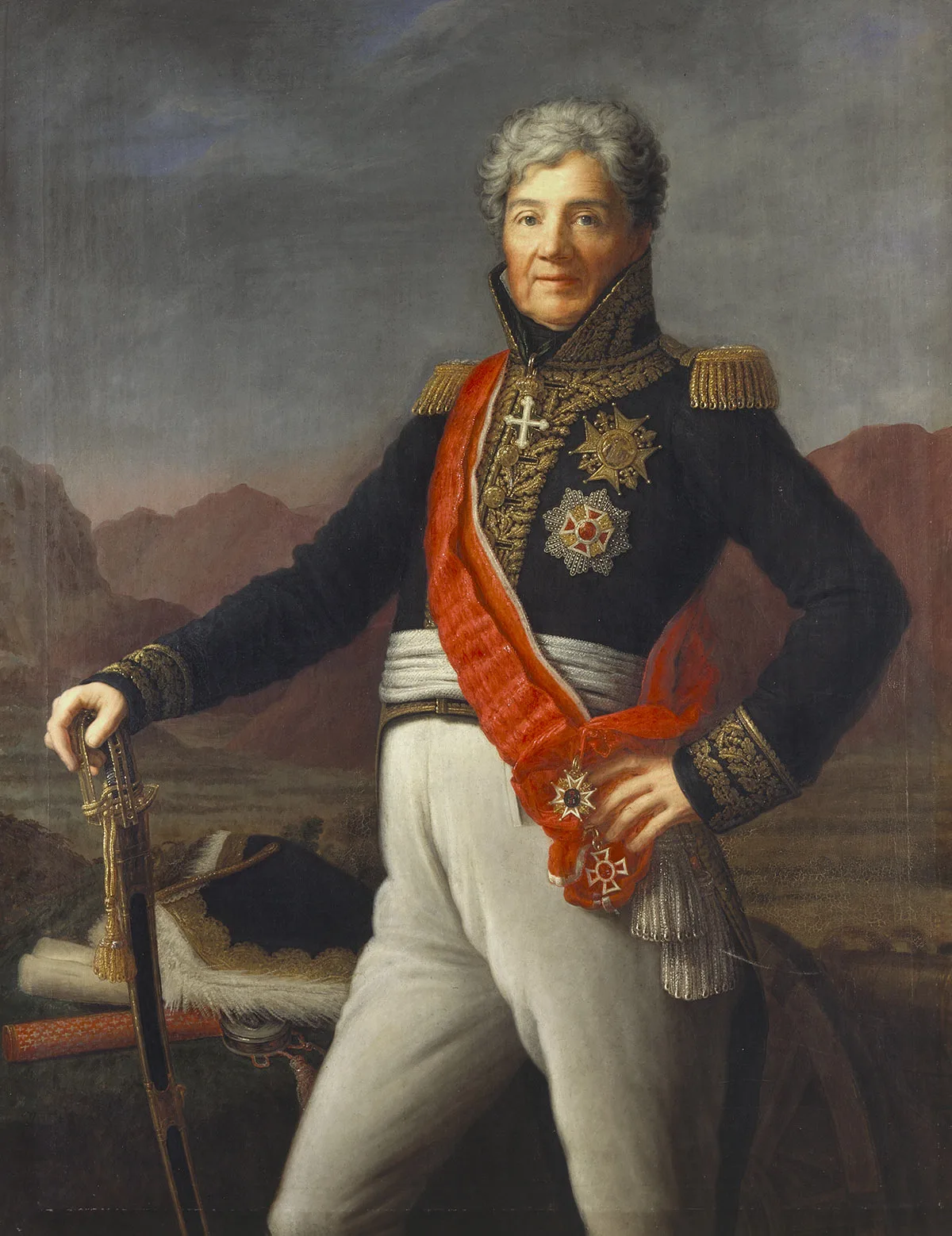 Niklaus Franz von Bachmann in Szene gesetzt von Felix Maria Diogg, 1817.