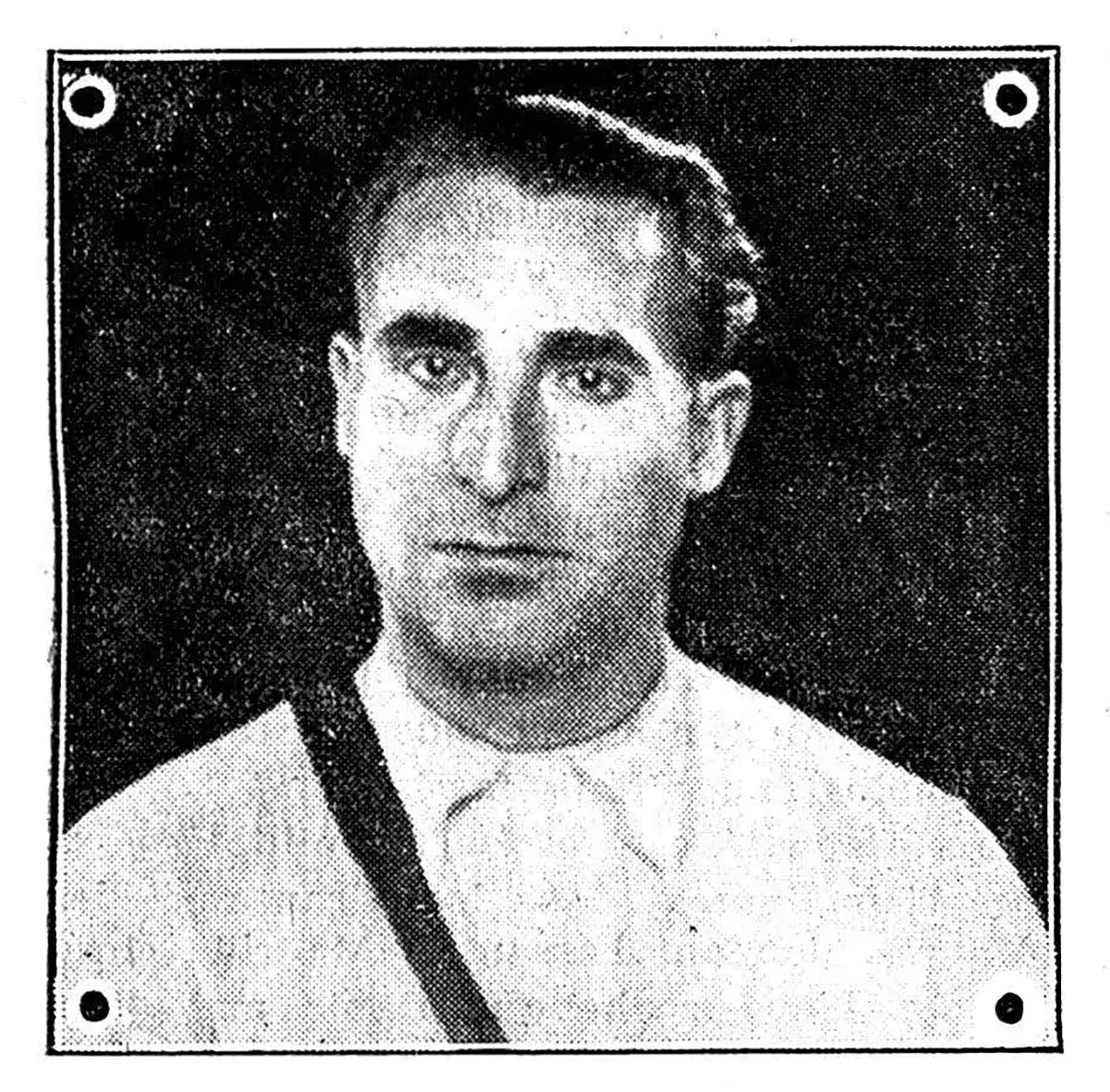 Porträt des spanischen Anarchisten Ramón Mateo Chavanel im Le réveil anarchiste vom 12. Dezember 1936.