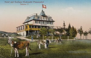 Das Hotel und Kurhaus Hochwacht Pfannenstiel warb 1923 auch mit einem eigenen Telefon.