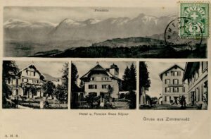 Postkarte von Zimmerwald, 1904.