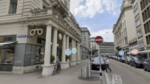 La Poststrasse à Zurich vers 2021.