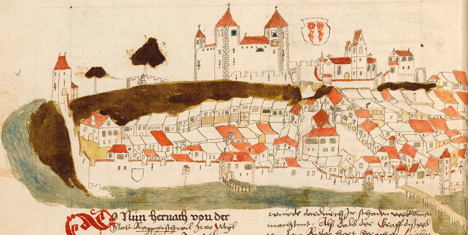 Stadt Rapperswil um 1535