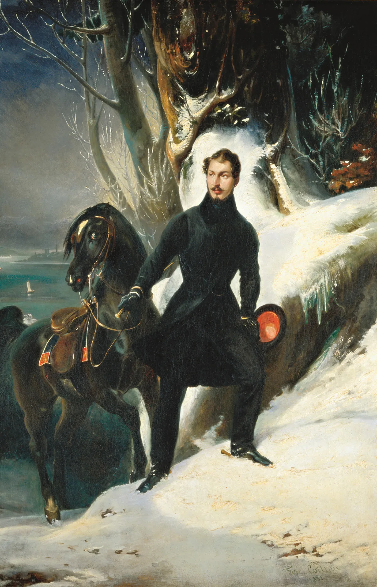 Ein guter Reiter: Louis-Napoleon, gemalt von Felix Cottreau.