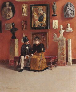 Rendezvous in den Uffizien, gemalt von Odoardo Borranti, 1878.