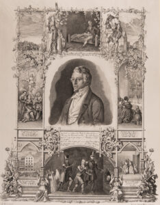 Estampe dépeignant l’emprisonnement de Robert Steiger et sa libération du Kesselturm de Lucerne, avril/mai 1845.
