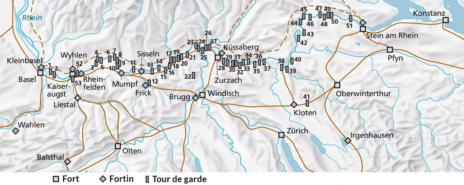 L’histoire de la Suisse –Le Rhin, frontière de l’Empire romain
