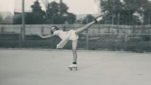 Roller skate training, 1939.