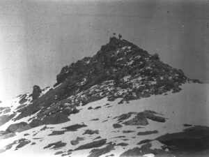 Rosablanche summit with trig point, 1891.