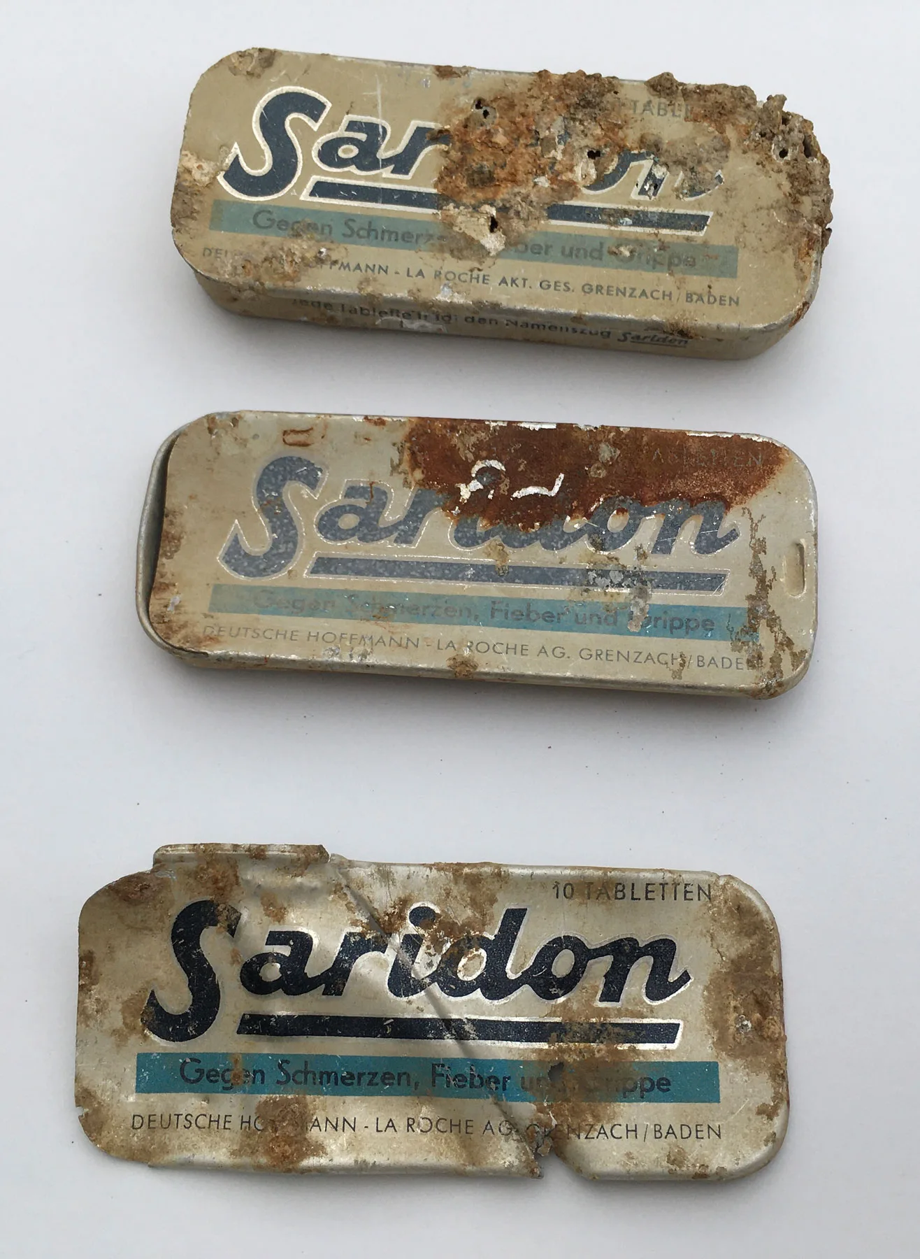 Das Schmerzmittel Saridon war bei den Arbeiterinnen und Arbeitern der Uhrenfabriken beliebt.