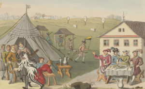 Fête de tir à Bâle, vers 1610.