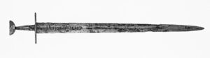 Einhandschwert, hergestellt zwischen 1150 und 1250 in Deutschland.