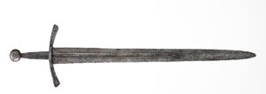 Épée portant une inscription, fabriquée en Allemagne, 1300-1350.