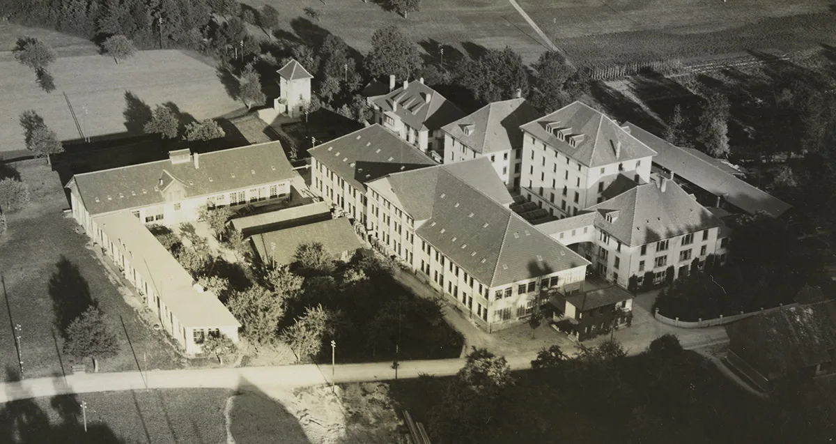 Luftaufnahme der Sigg-Fabrik in Frauenfeld.