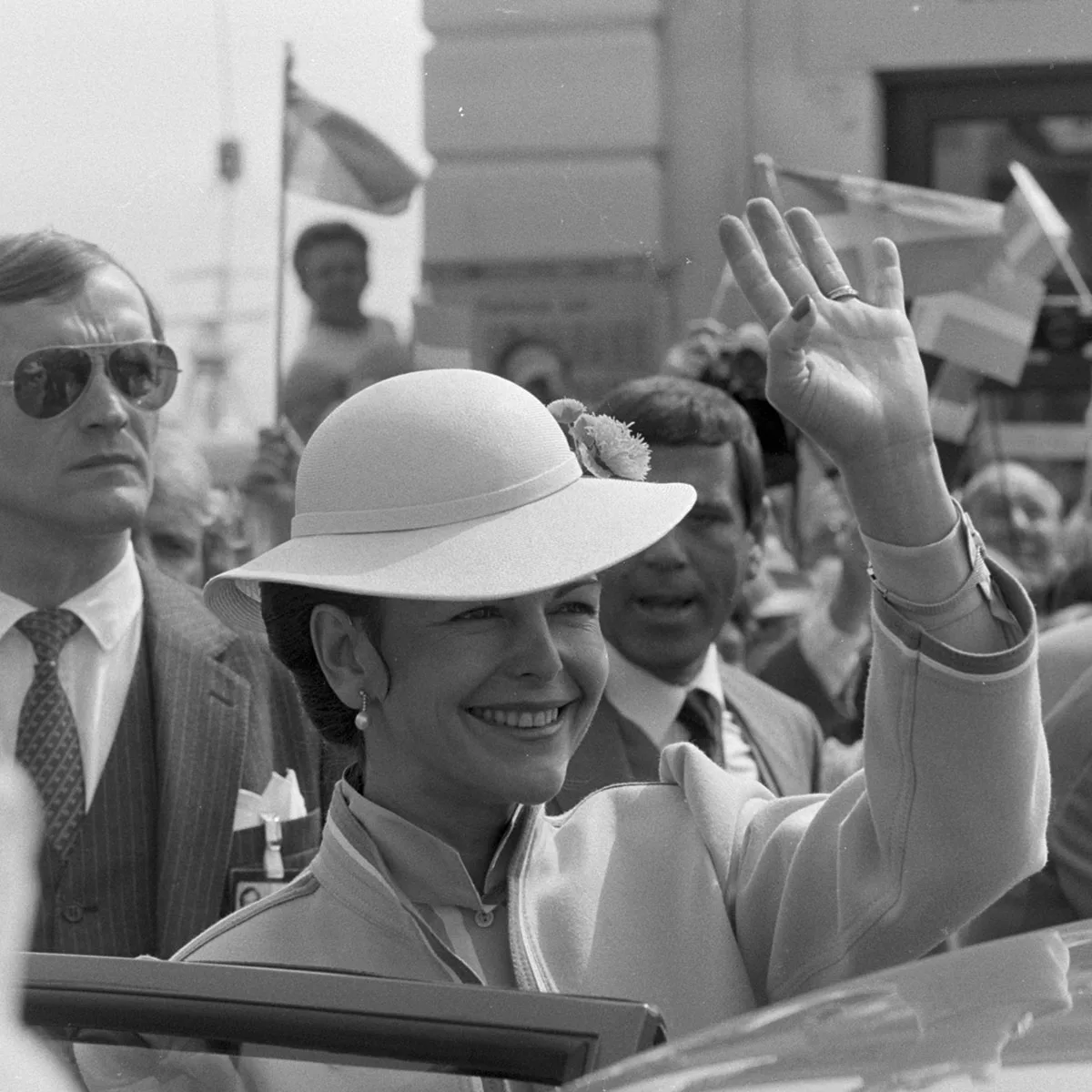 Schwedens Königin Silvia 1985 im Tessin.