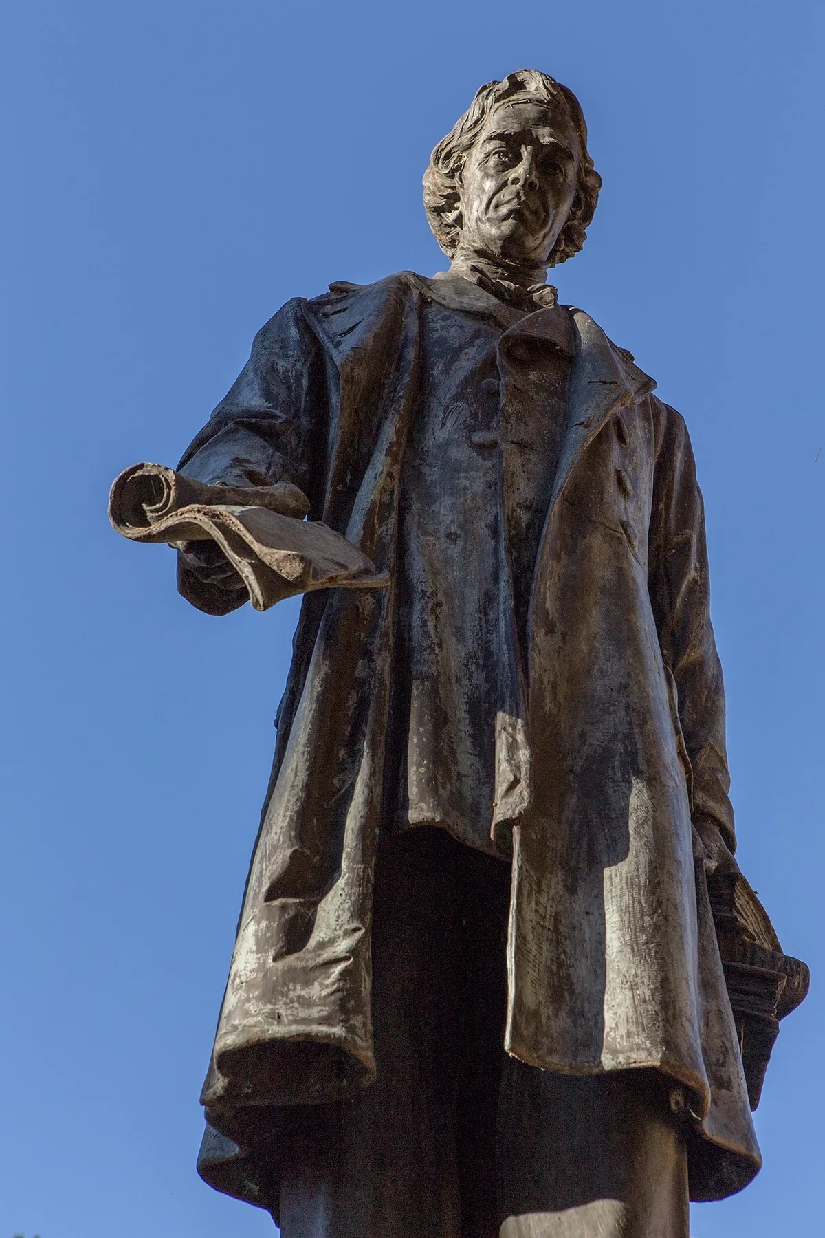 Denkmal für Stefano Franscini in Faido (Detail).