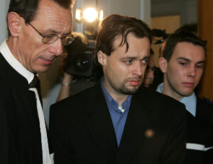 Both an art lover and a kleptomaniac: Stéphane Breitwieser appears at a court hearing in Strasbourg in January 2005.