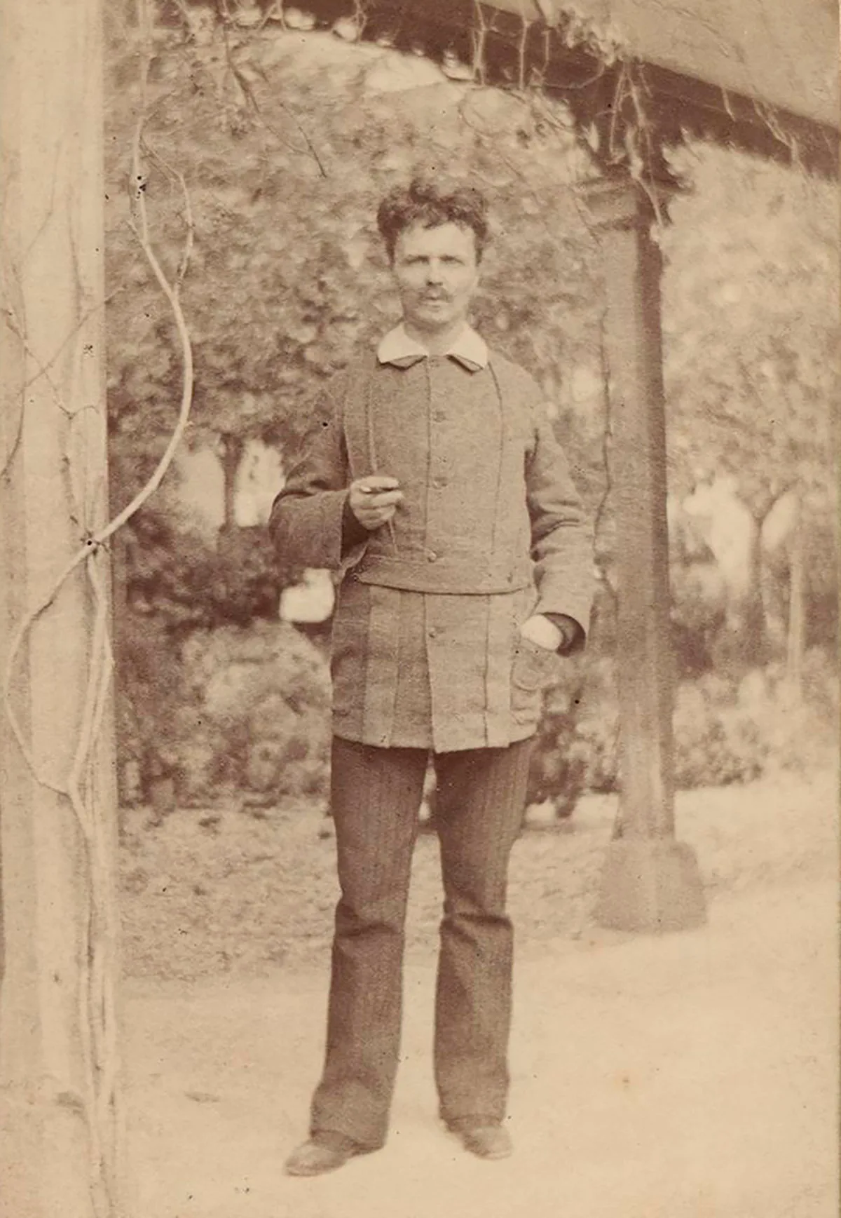 August Strindberg, Selbstporträt, Gersau, 1886.