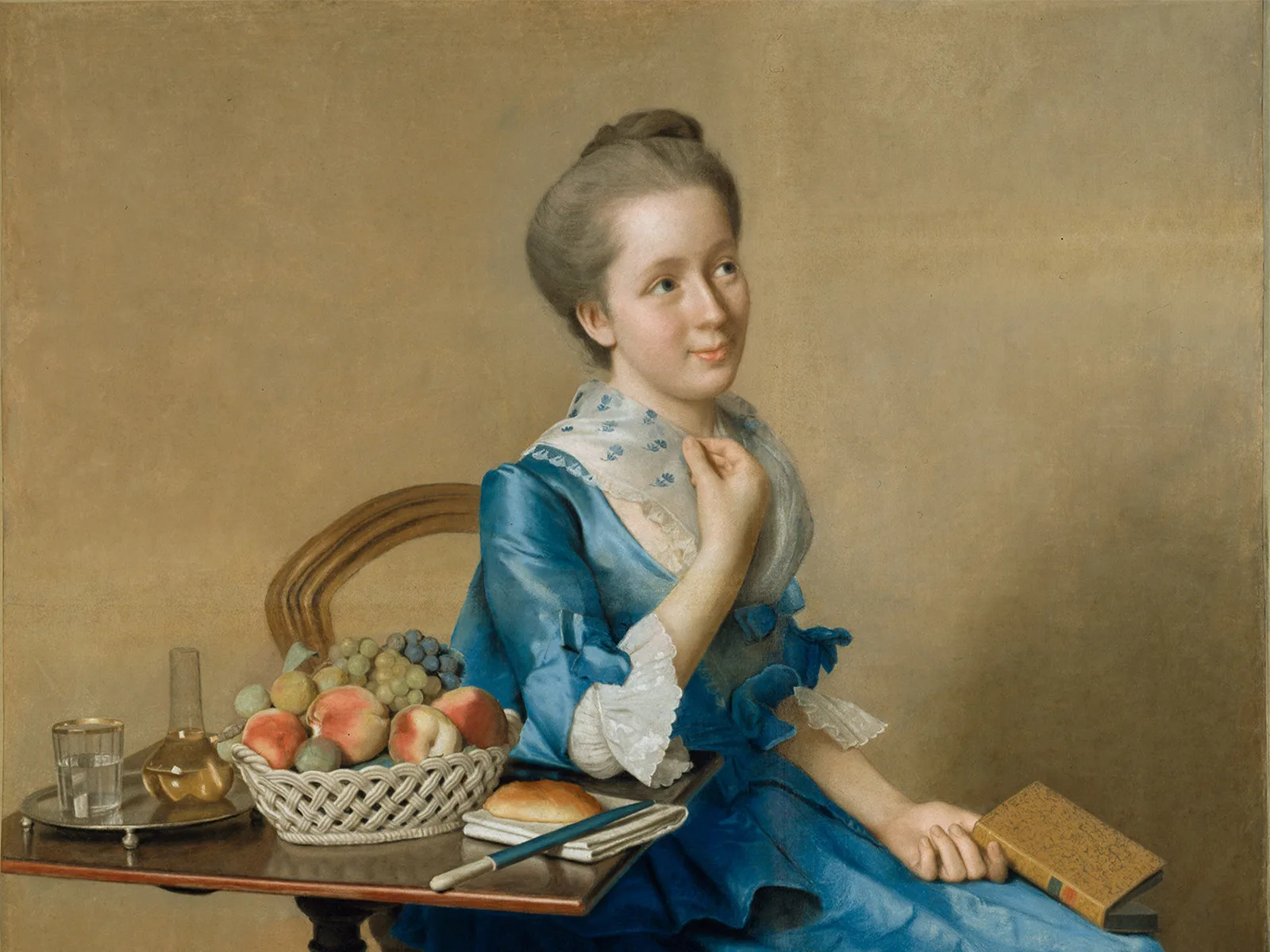 Suzanne Curchod, gemalt von Jean-Etienne Liotard (1702-1789), 1761.