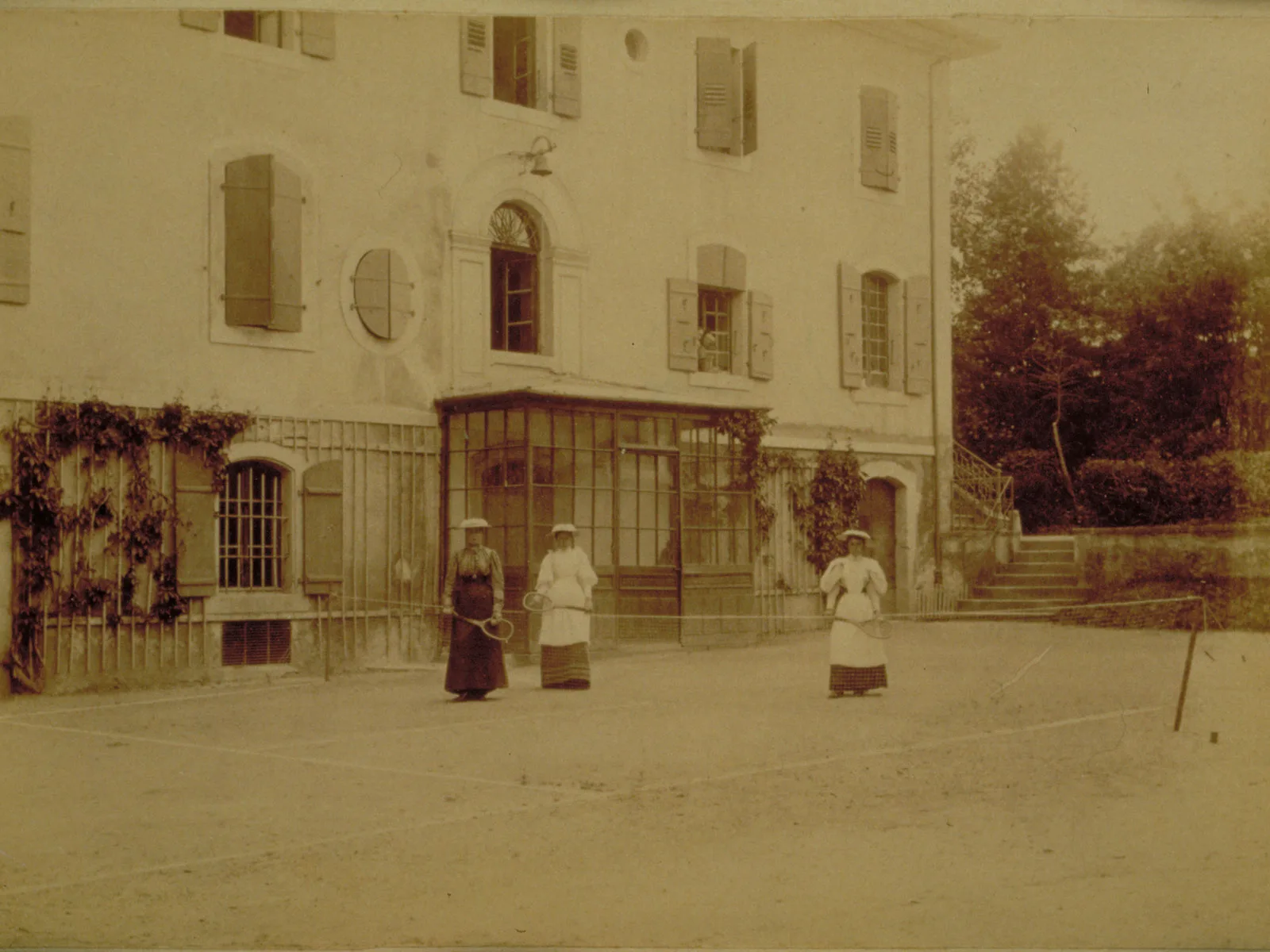 Tennis in Prangins, late 19th century.