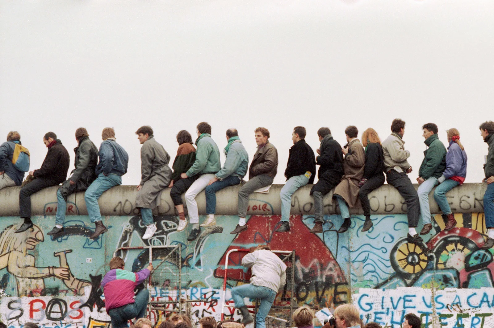 Mauerfall in Berlin, 12. November 1989.