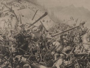With sticks and stones and a new all-purpose weapon, the Habsburgs suffered a mauling at Morgarten.
