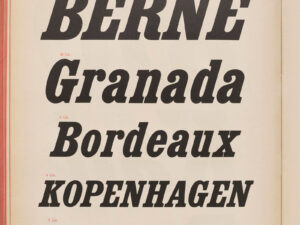 Crossing linguistic borders: Roman Scherer’s typefaces conquered the world in the early 20th century.