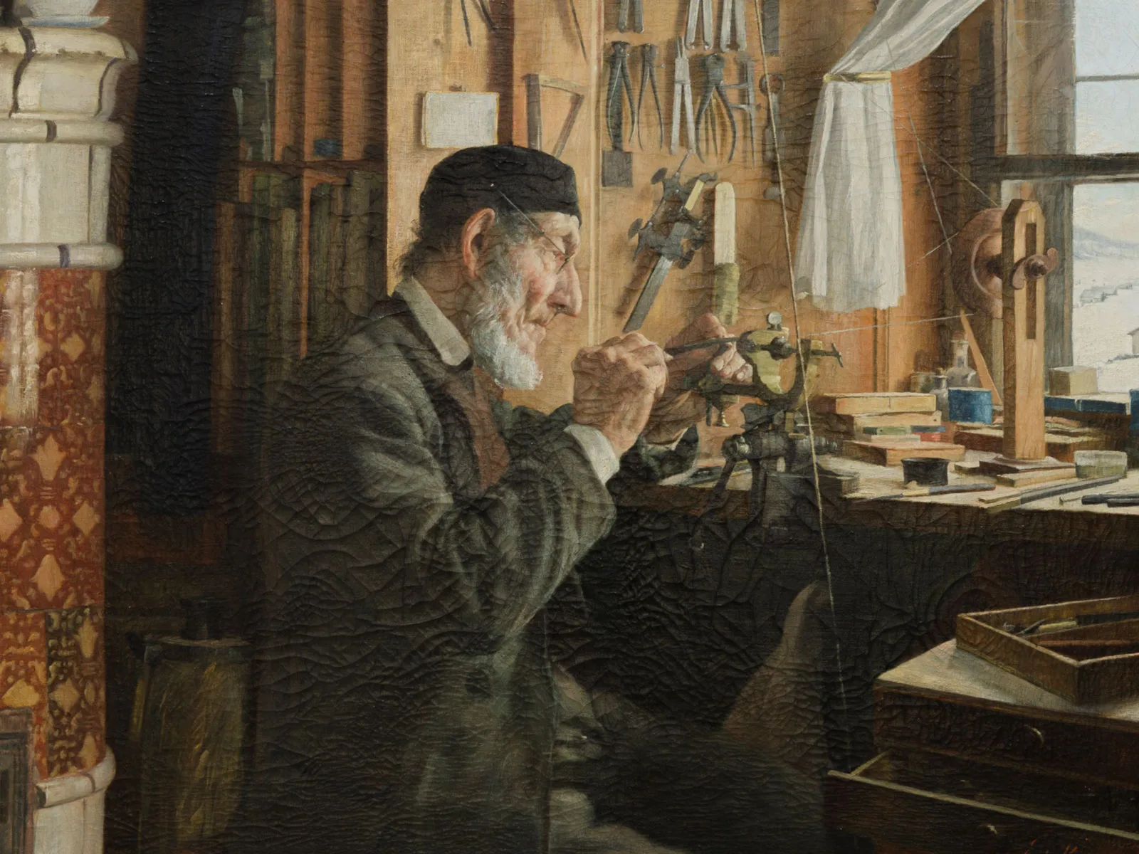 Edouard Kaisers Le Vieil Horloger vereinigt realistische Elemente mit der idealisierten Vorstellung einer heilen (Handwerker-) Welt.