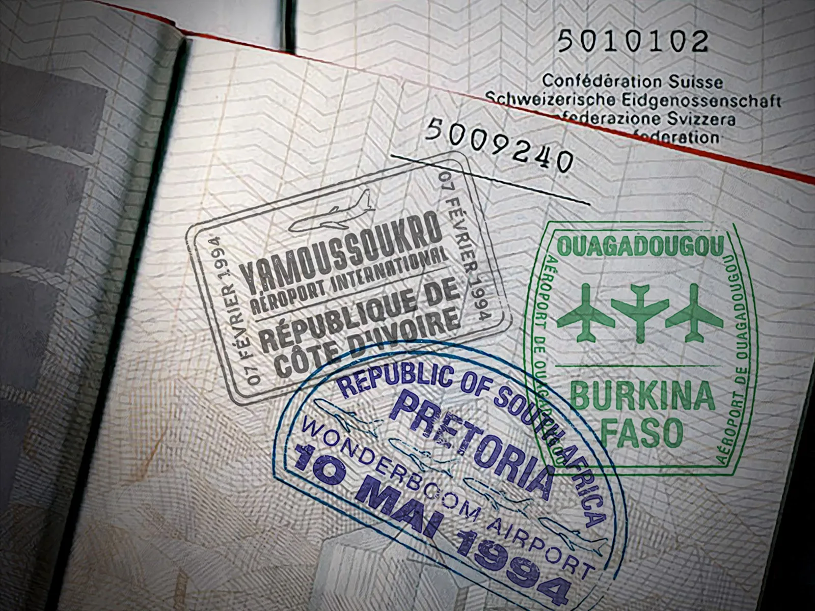 1994 pflegte der Bundesrat einen regen Kontakt mit dem afrikanischen Kontinent. Illustration von Marco Heer.