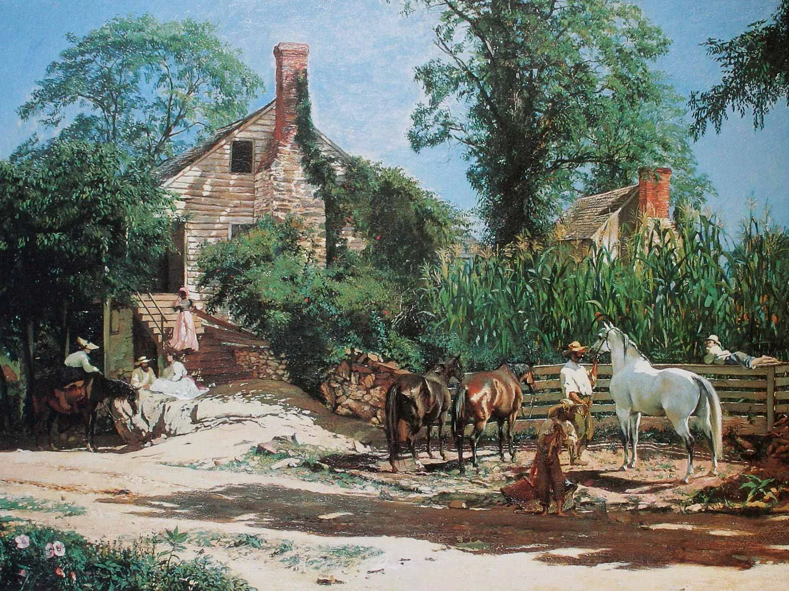 Buchser und Amerika, das schien zu passen. In «Old Virginia» stellte er die idyllische Seite des Landes dar.