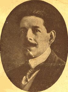 Artiste et élégant, le compositeur Enrico Toselli conquiert le cœur de Louise. Portrait, vers 1910.