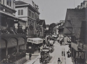 La rue principale d’Interlaken au début du XXe siècle.