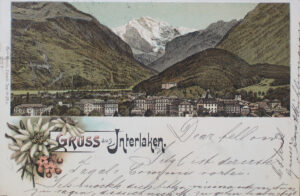 Avec l’essor du tourisme, le nombre de cartes postales expédiées augmente. Ici, un exemplaire datant du XIXe siècle.