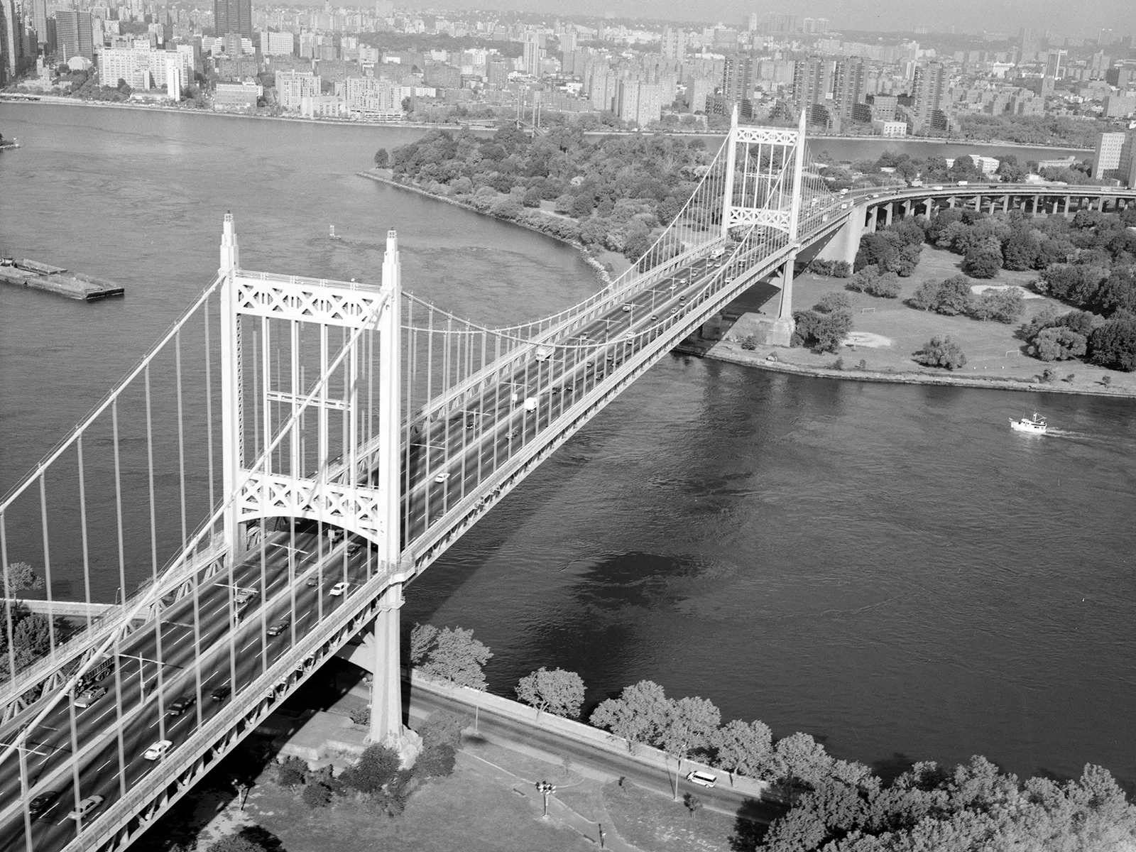 Triborough Bridge in New York, fertiggestellt 1936.