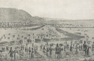 Training camp on the place-of-arms in Bière, 1830.