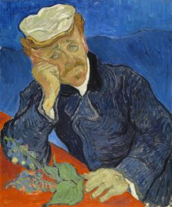 Vincent van Goghs (1853-1890) Porträt von Doktor Gachet entstand 1890