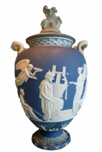 Vase «Apotheosis of Homer» aus der Manufaktur von Josiah Wedgwood, entworfen von John Flaxman, um 1785.