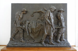 Bronzeguss von Velas «Die Opfer der Arbeit» in der Galleria nazionale d’arte moderna in Rom.