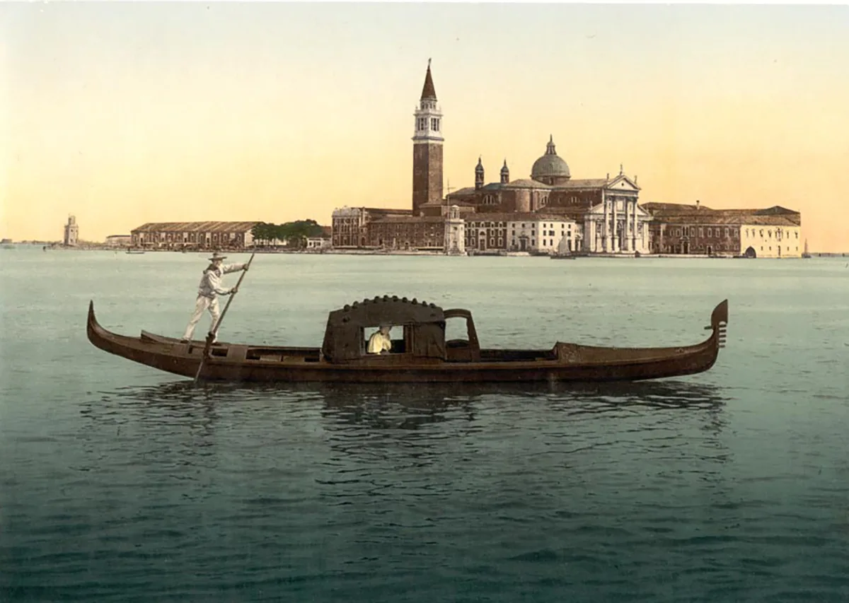 Photochrom-Bild von Venedig.