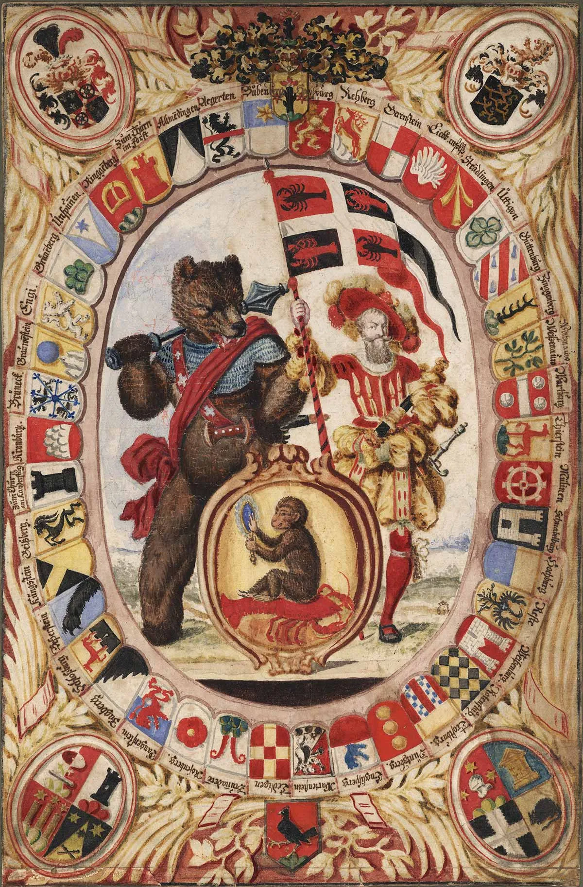Emblem des Äusseren Standes aus Bern, entstanden in den 1680er-Jahren.