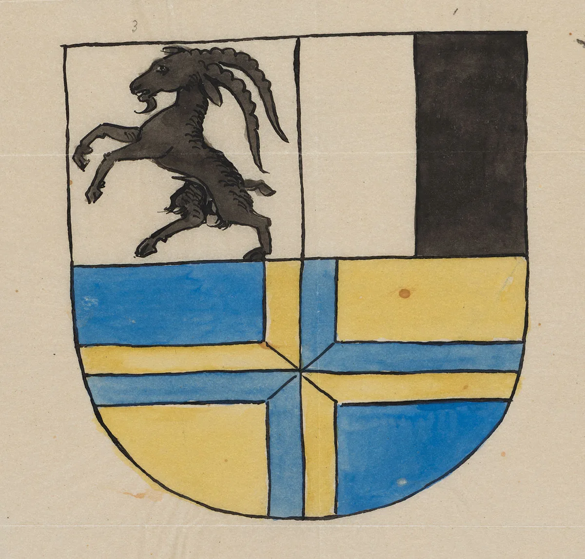 Aus drei mach eins: Das Wappen des Kantons Graubünden ist eine Kombination der Embleme der drei Bünde.