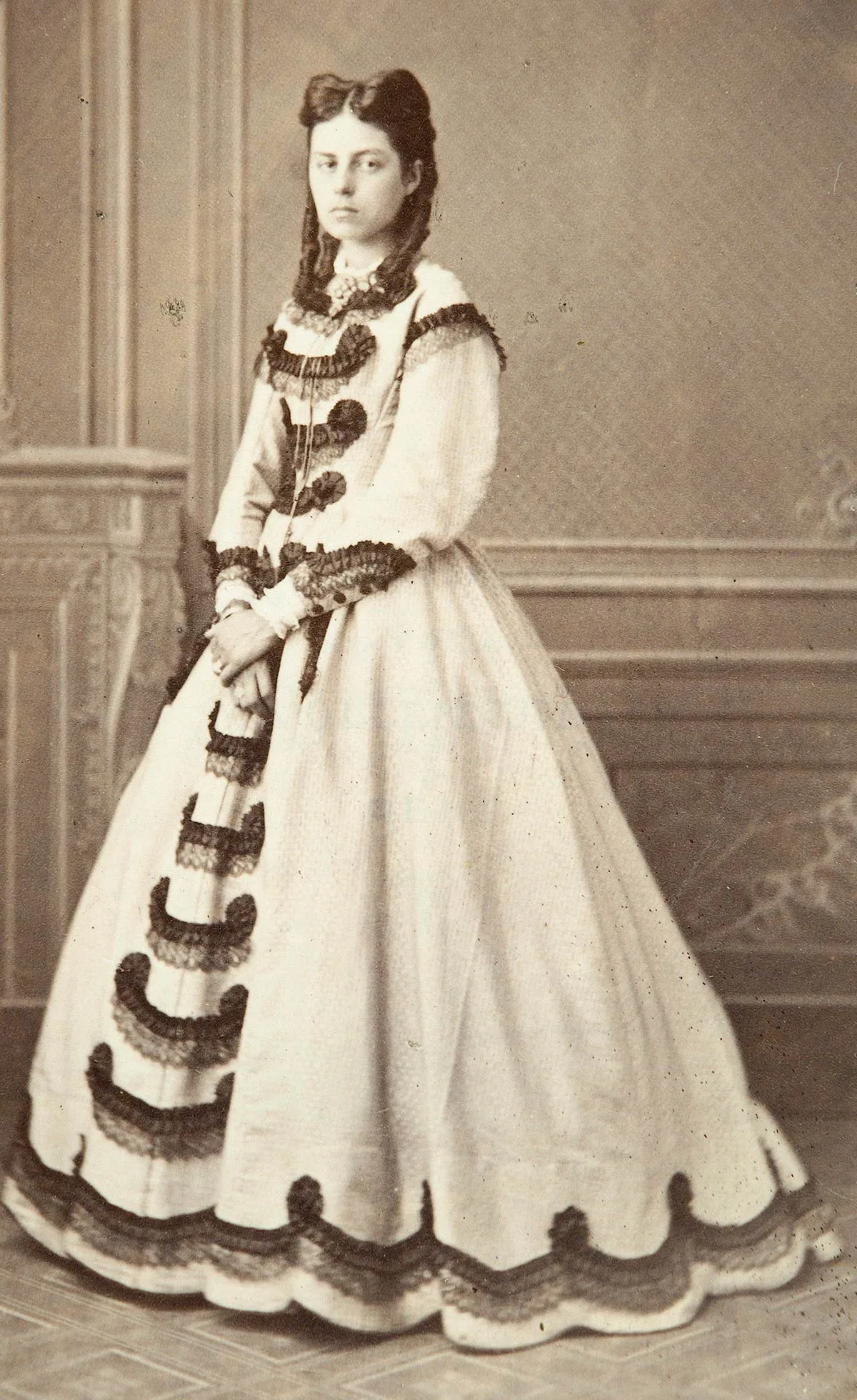 Fotoporträt von Wilhelmina Kempe, 1860er-Jahre.