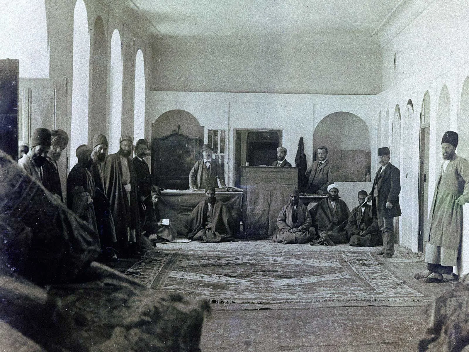 Blick in die Niederlassung der Firma Ziegler in Sultanabad, 188oer-Jahre.