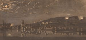 Bild der zweiten Beschiessung von Zürich im September 1802.